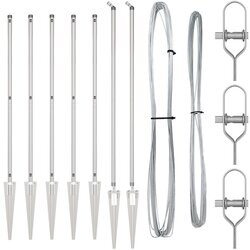 vidaXL Stupovi ograde s oštricom 7 kom Ø32 mm 160 cm Galvanizirani čelik Cijene
