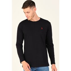 Dewberry T8588 BIKE COLLAR MEN'S SWEATSHIRT-DARK BLACK Cene