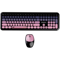 MOFII Retro set bežična tastatura i miš 666 crno roza Cene