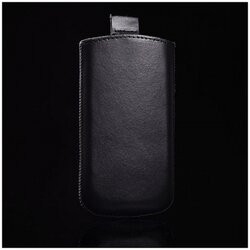Univerzalna usnjena torbica 156x83mm - pravo usnje - črna Cene