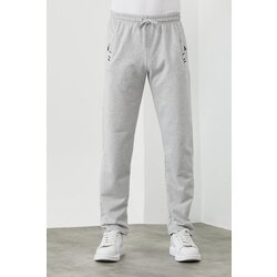 Dewberry 15740 Zipper Pocket Embroidery Detailed Sweatpants-GREY Cijene