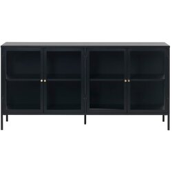 Unique Furniture Crna vitrina Carmel, dužine 170 cm Cene