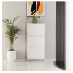 Hanah home ormar za cipele locking 3 piece metal white Cene
