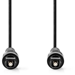 Nedis CAGL25000BK10 optički audio kabl, toslink muški na toslink muški, 1m, okrugli, pvc, crni Cene