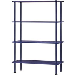 noo.ma Plavi regal u dekoru hrasta 80x127x35 cm Teidi – Cene