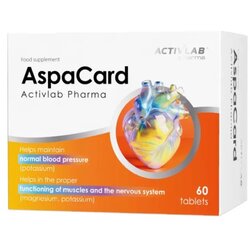 ACTIVLAB Podpora krvnemu tlaku AspaCard Pharma (60 tablet) Cene