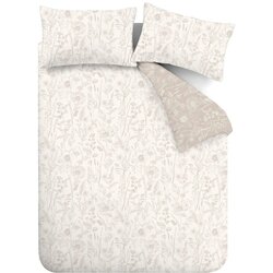 Bianca Bež flanelska posteljina za bračni krevet/za produženi krevet 230x220 cm Floral Toile – Cene