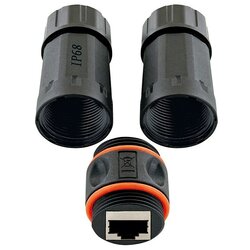 SCHWAIGER RJ45 spojka omrežni adapter CAT 6a [1x RJ45 vtičnica 8p8c - 1x RJ45 vtičnica 8p8c] črna, (20429489) Cene