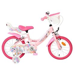 Volare dječji bicikl Unicorn 14″ ružičaste boje, s dvije ručne kočnice Cene