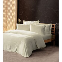SILKY Ecru King Posteljina Set Cene
