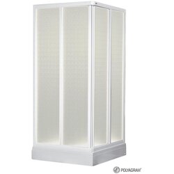 Polyagram Tuš kabina Alfa beli ram 110x75x180cm mat polistiren 4mm Cene