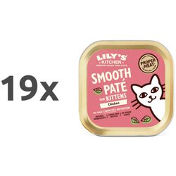 Lily's Kitchen Smooth Paté Kitten - piščanec, svinjina, postrv in govedina 19 x 85 g Cene