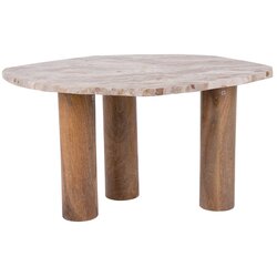 Leitmotiv Pomoćni stol s pločom stola u mramornom dekoru 50x75 cm Organic – Cene