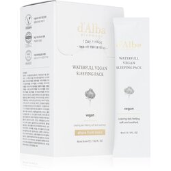d'Alba Waterfull Vegan Sleeping Pack umirujuća hidratantna maska za noć 4x12 ml Cene