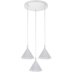 Brilagi Luster na sajli CONE TRIPLE ROUND 3xGX53/15W/230V bela Cene