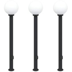 vidaXL Stebričke z vtičnico 3 kosi 120 cm črne IP44, (5000296979) Cene