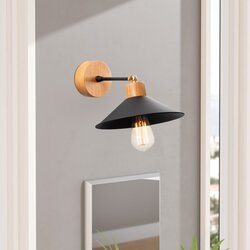 Opviq Zidna lampa E27 Grlo, Crni hrast Cene