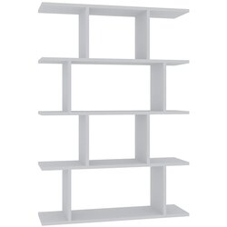 Kalune Design Harmon Bijela polica za knjige 90x25x127,4 cm, Bijela Cene