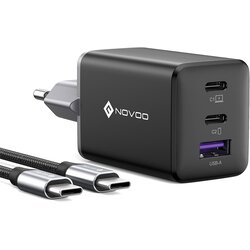 NOVOO usb-c hitri polnilnik s 3 vhodi za prenosne naprave Cene