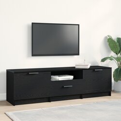 vidaXL TV kabinet Crni hrast Konstruirano drvo 140x35x40 TV kabinet Cijene
