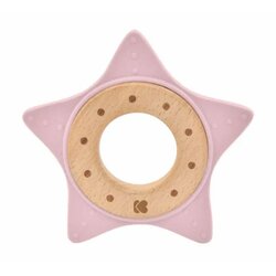 Kikka Boo silikonska I Drvena Grickalica Star Pink Cene