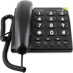 Doro velikotipični telefon PhoneEasy311c črn, (20685919) Cene