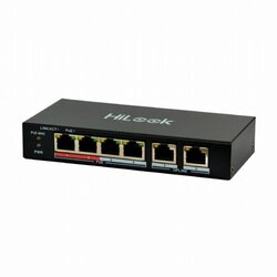 Hilook stikalo NS-0106P-35, 100M, 6 x RJ45 (4 x poe), mini, kovinsko ohišje Cene