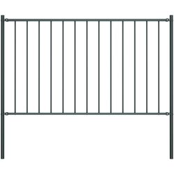 vidaXL Ograjni panel s stebrički premazano jeklo 1,7x0,75 m antraciten, (20765948) Cene