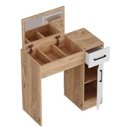 Hanah home inci - atlantic pine, white atlantic pinewhite make-up table Cene
