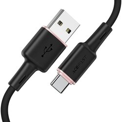 Acefast kabel USB A na Type C 3A C2-04 silikonski 120 cm crni Cene
