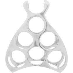 vidaXL Stojalo za vino Srebrna Aluminij Srednje Organizatorji Cene