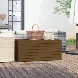 vidaXL Vrtna škatla medeno rjava 101x50,5x46,5 cm trdna borovina Cene