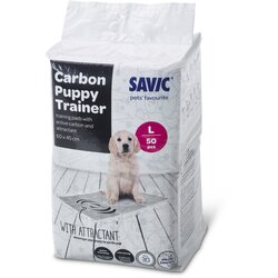 Savic Puppy Trainer Pads z aktivnim ogljem - Large: D 60 x Š 45 cm, 50 kosov Cene