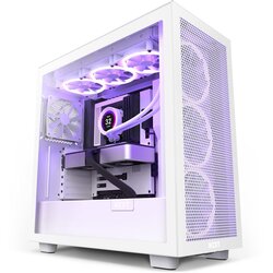 NZXT atx box H7 flow belo kaljeno steklo, (21408415) Cene