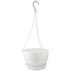 Mareš Viseči cvetlični lonec Twister (Plastika, Bela, Premer: 26 cm) Cene