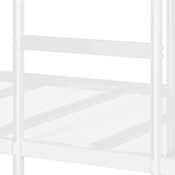 vidaXL Dvoposteljna postelja brez vzmetnice Bela 80x200 cm jeklo Cene