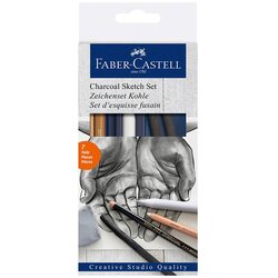 Faber-Castell Ogljeni set za skiciranje Faber-Castell Gold, 7 kosov Cene
