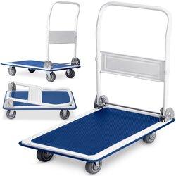 Humberg Durable Manual Transport Trolley HM-506 in White and Blue for Heavy Loads, (21740765) Cene