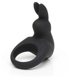 Happy Rabbit vibracijski obroček USB črn Cene