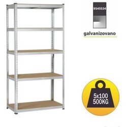 Medacom polica metal-medijapan 180x100x45cm, 5x100kg galva Cene