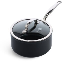 Greenpan Barcelona Pro Stielkasserolle 20cm Schwarz Cene