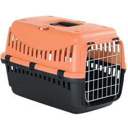 MP BERGAMO gipsy transporter za mačke sa metalnim vratima, s, 46x31x32cm, narandžasto-crni Cene