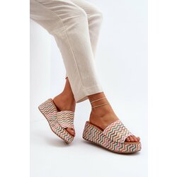 Kesi Women's wedge slippers white Vanarila Cene