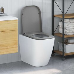  Hiter Sedež za WC z Mehkim Zapiranjem Duroplast Siva, (22054917) Cene