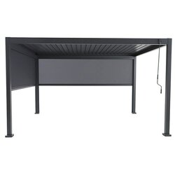 SUNFUN Milos Paviljon z dvema stranicama (Š x G: 386 x 294 cm, Antracit, Aluminij) Cene