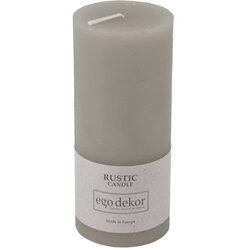 Rustic candles by Ego dekor siva svijeća Rust, vrijeme gorenja 58 h Cene