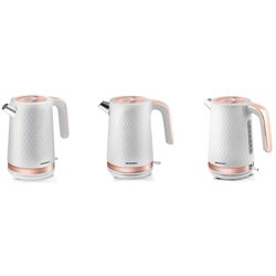 Berdsen BD-705 električno kuhalo za vodo 1,7 L 2200 W – kovinsko, 360° baza, bela-bakrena Cene