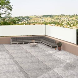 vidaXL Uvlačiva bočna tenda krem 117 x 1200 cm Cijene