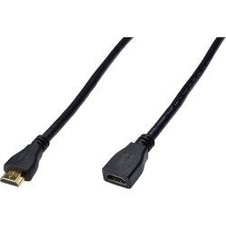 Digitus HDMI Priključni kabel [1x Muški konektor HDMI - 1x Ženski konektor HDMI] 3 m Crna Cene