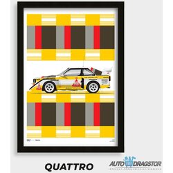 Heel Tread poster "audi quattro rally" 50x70CM HT-QUATTRO-POSTER Cene